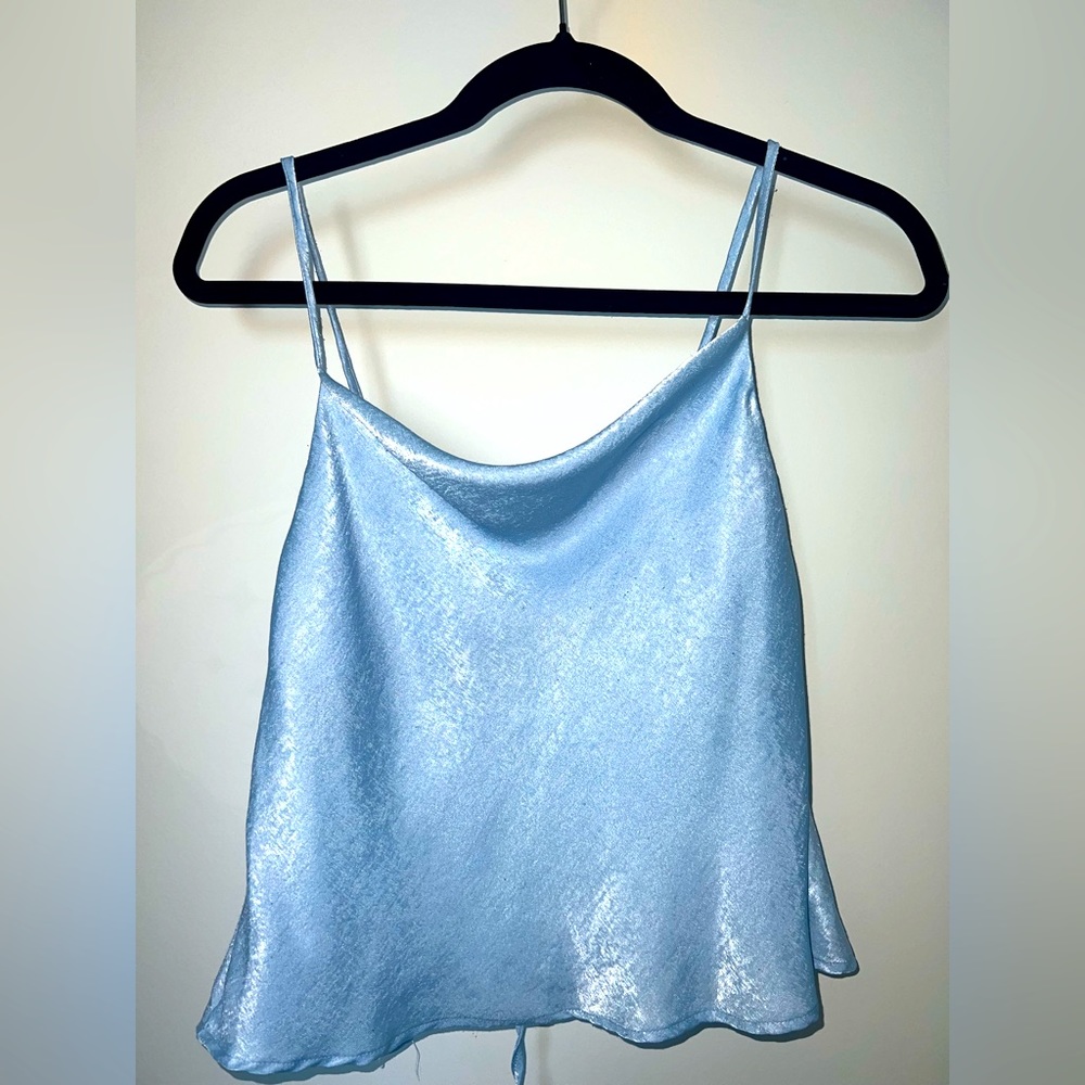 Silk Open Back Tank